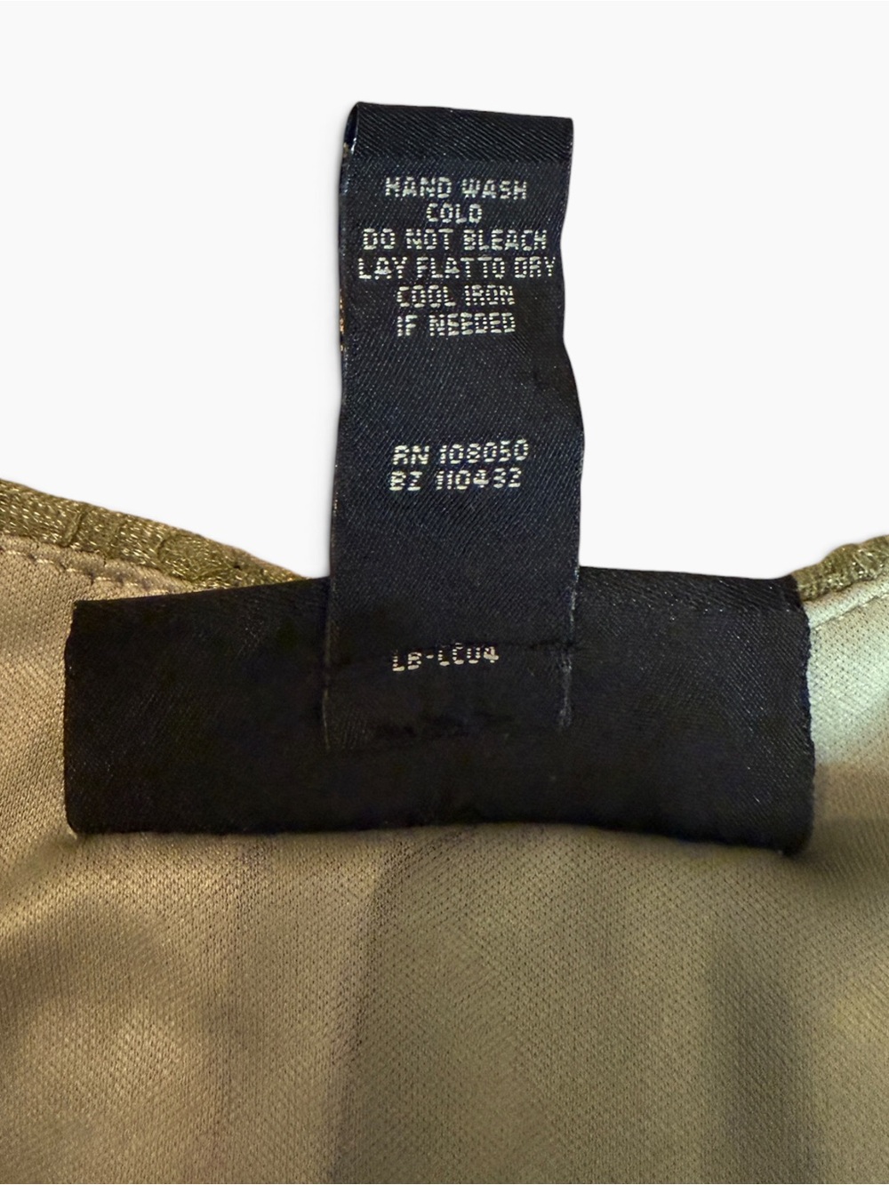 Venezia V-Neck Textured Olive Green Women's Top, 14/16 - Picture 9 of 12
